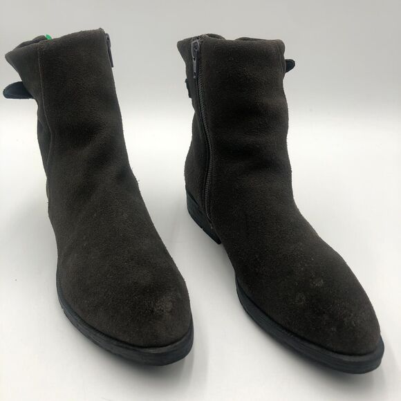 Cougar Yazoo Ankle Boots Women's Size 7 M Dark Gray‎ Nubuck Leather Waterproof - Picture 1 of 10